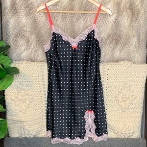 Victoria’s Secret Polka Dot Lace Lingerie Slip